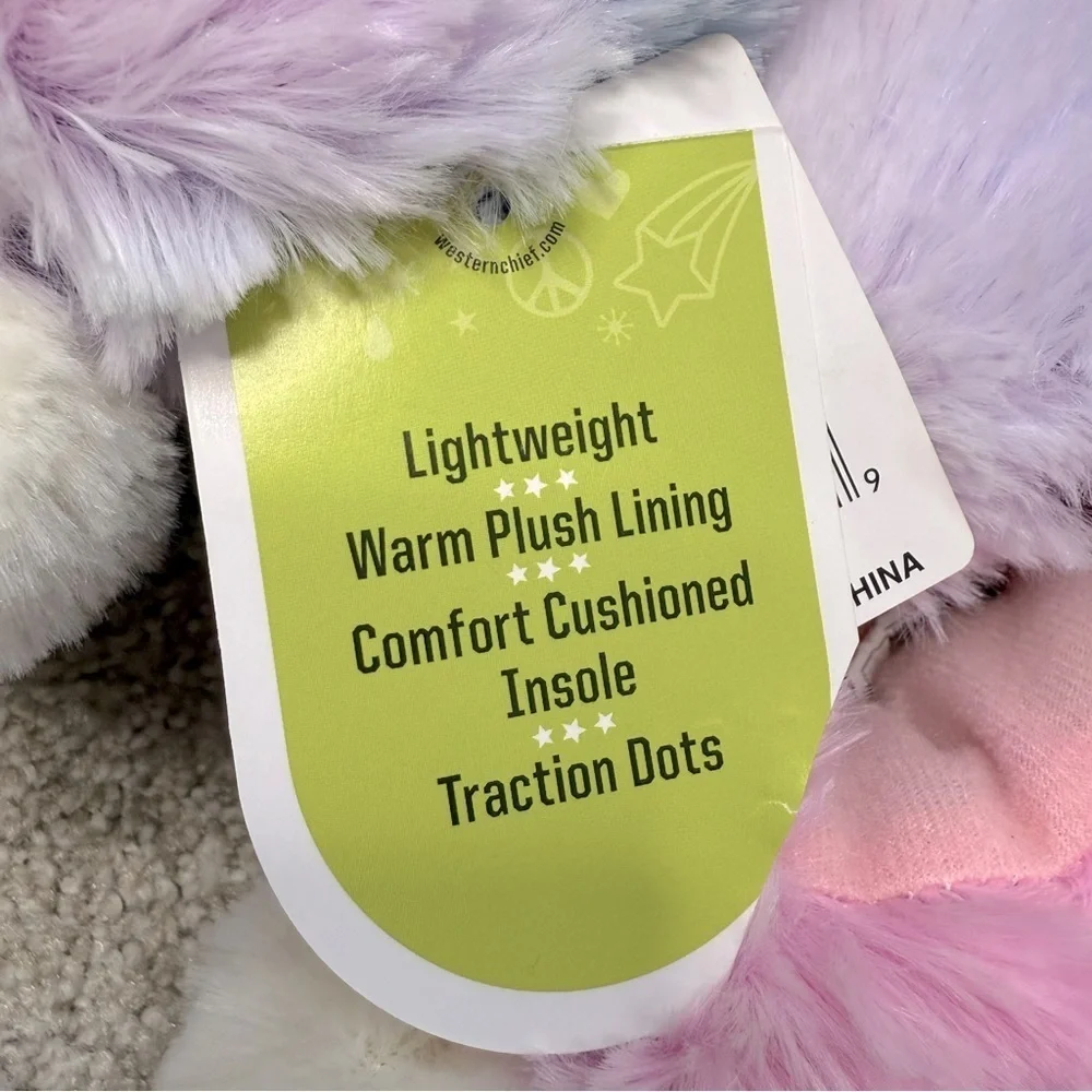 NWT Western Chief toddler size 9/10 snuggle bunny slippers